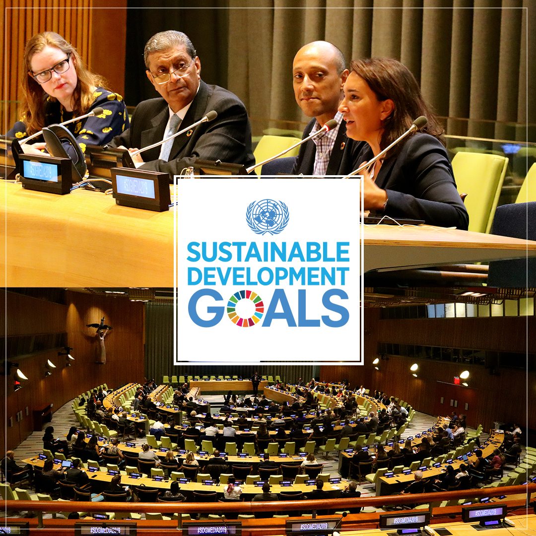 The SDG Media Summit in the General Assembly hall at UN headquarters